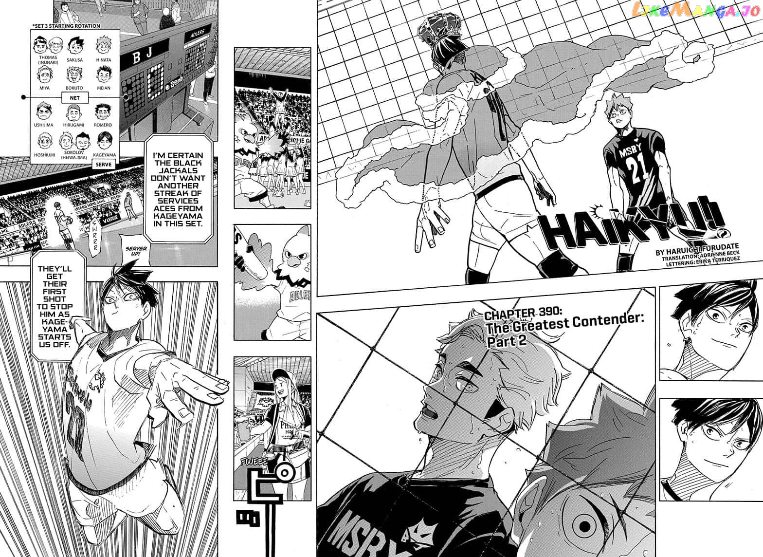Haikyuu!!, Chapter 390 image 02